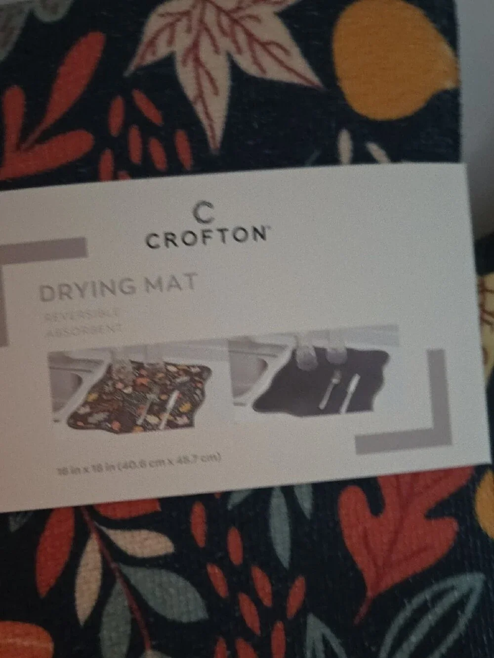 Crofton NWT Autumn Leaf Print Kitchen Set - 4 Piece